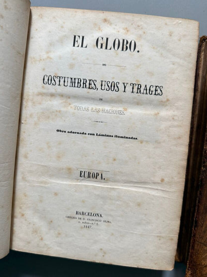 El globo. Costumbres, usos y trajes de todas la naciones - Imprenta Hispana, 1846-1848