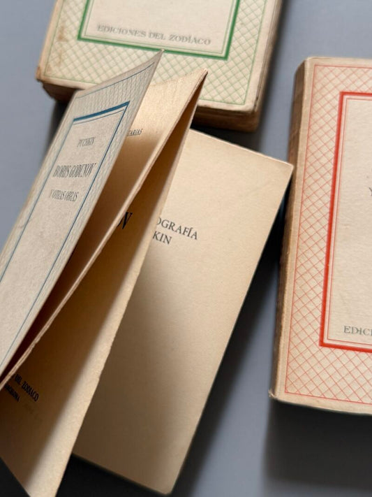 Boris Godunoz, el zar saltán y Eugenio Onieguin, Puchkin - Ediciones del Zodíaco, 1942