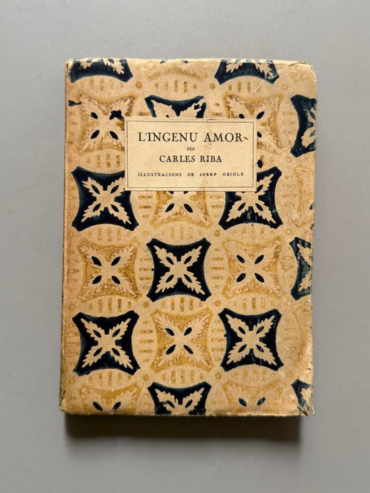L'ingenu amor, Carles Riba (1ª edición) - Editorial Catalana, 1924