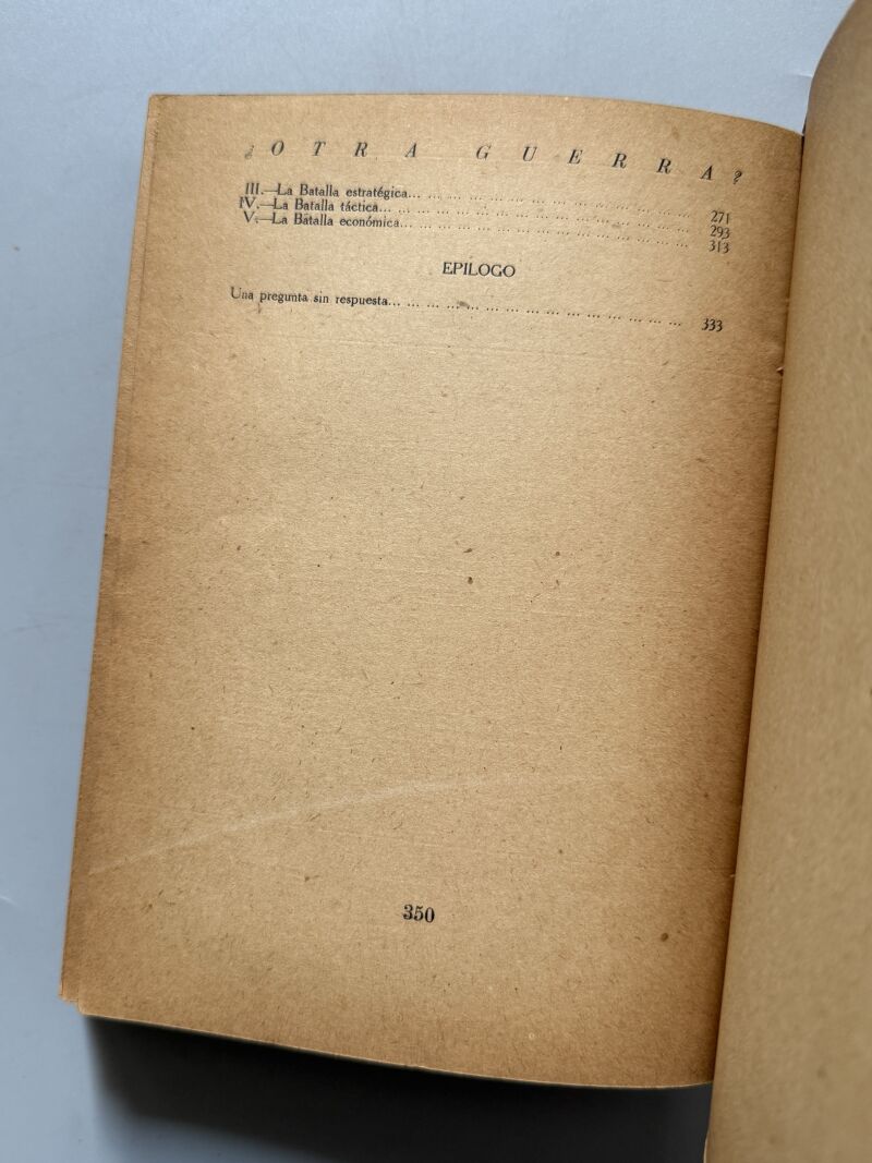 ¿Otra guerra?, Carlos Martínez de Campos y Serrano - Editorial Ejército, 1951