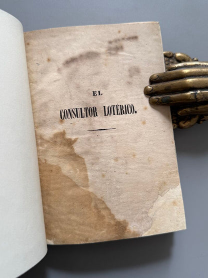 El consultor lotérico, D. J. D. V. de M. - Imprenta de José Tauló, 1860