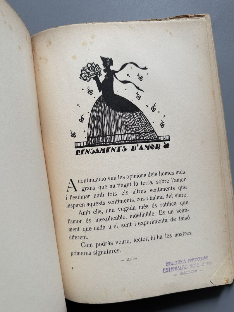 Llibre d'or de l'amor, Joan B. Rodés y Apòl de Montparnàs - Barcelona, 1924
