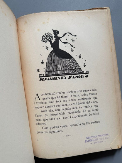 Llibre d'or de l'amor, Joan B. Rodés y Apòl de Montparnàs - Barcelona, 1924