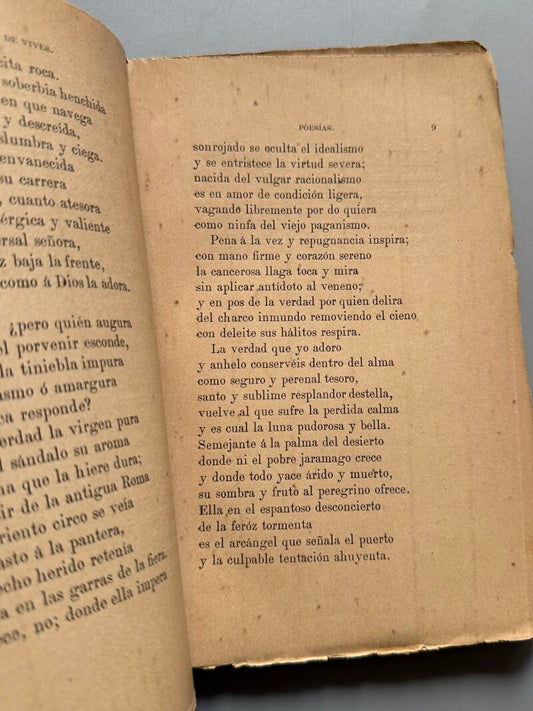 Poesías y leyendas, María Mendoza de Vives - Salvador Manero Bayarri, 1880