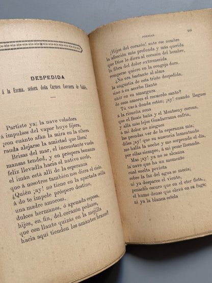 Poesías y leyendas, María Mendoza de Vives - Salvador Manero Bayarri, 1880