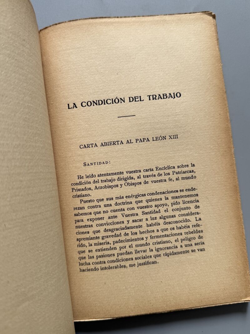 La condición del trabajo, Henry George - Francisco Beltrán, Librería Española y Extranjera, 1923
