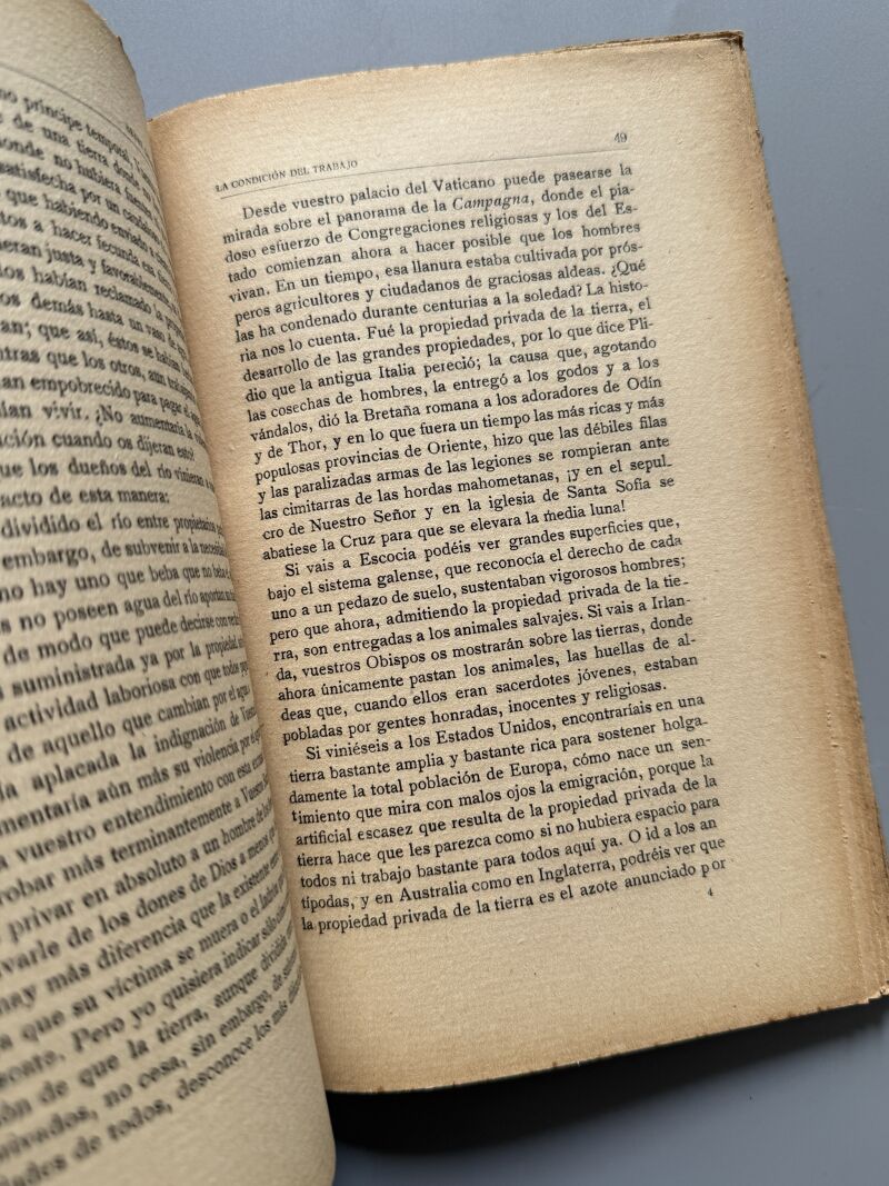 La condición del trabajo, Henry George - Francisco Beltrán, Librería Española y Extranjera, 1923