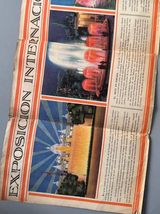Recuerdo de la Exposición Internacional Barcelona - Rieusset, 1929