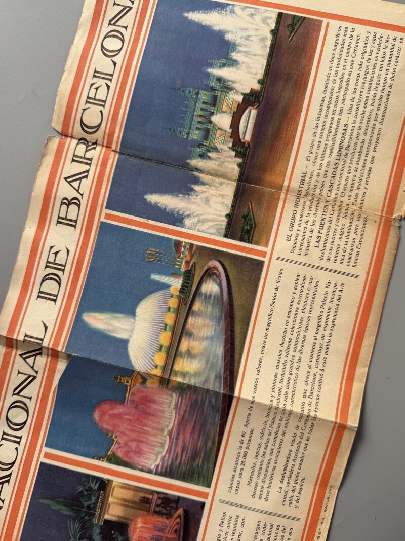 Recuerdo de la Exposición Internacional Barcelona - Rieusset, 1929