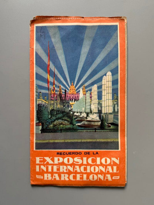 Recuerdo de la Exposición Internacional Barcelona - Rieusset, 1929