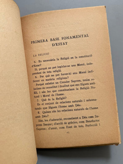 Doctrina del bon català, Jordi Ferran - Impremta Altés, 1924