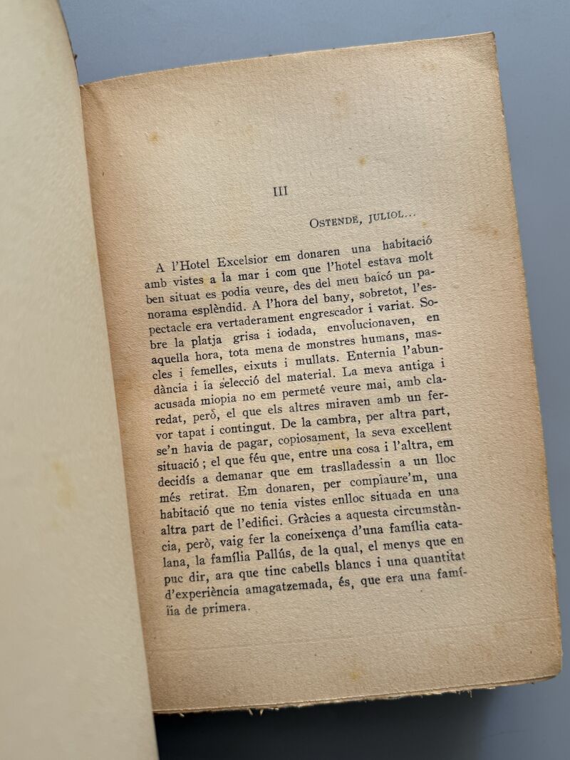 Relacions, Josep Pla (primera edición) - Llibreria Catalonia, 1927