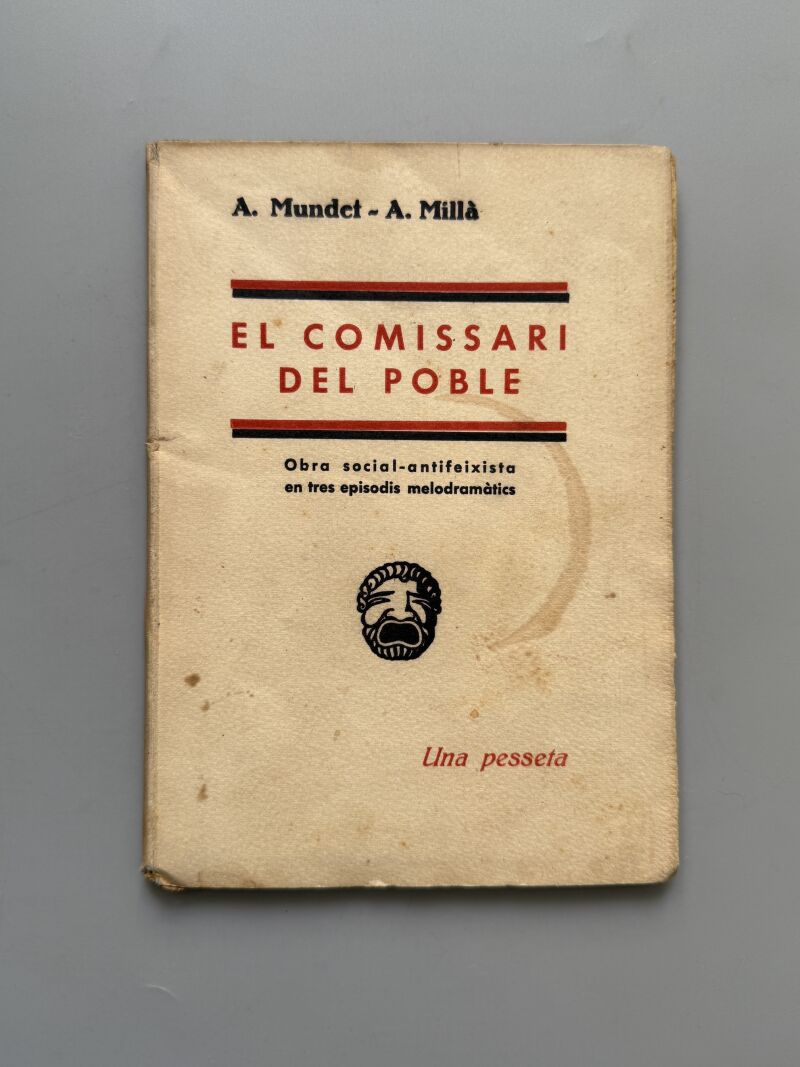 El comissari del poble, A. Mundet y A. Millà. Guerra Civil - Llibreria Millà, 1936