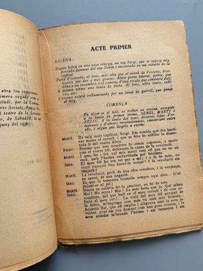 El comissari del poble, A. Mundet y A. Millà. Guerra Civil - Llibreria Millà, 1936