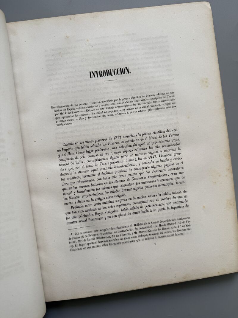El arte latino-bizantino en España y las coronas visigodas de Guarraza, J. Amador de los Ríos - 1861