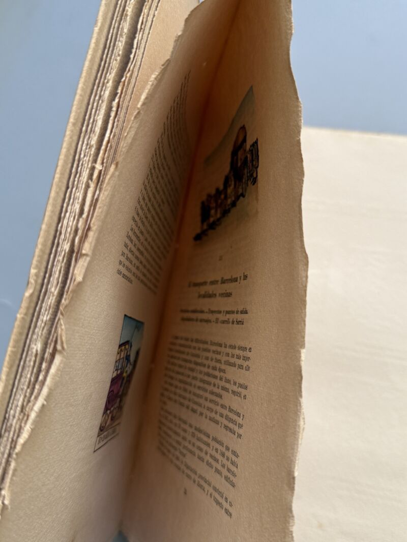 El transporte en la vida barcelonesa 1800-1900. Especial, coloreado a mano - Llibreria Millà, 1946