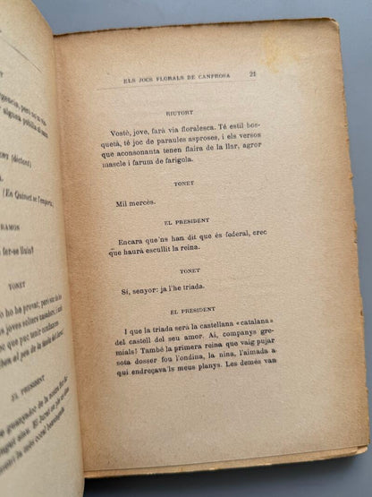 Els Jocs Florals de Canprosa, Santiago Rusiñol - Tipografia L'Avenç, 1902