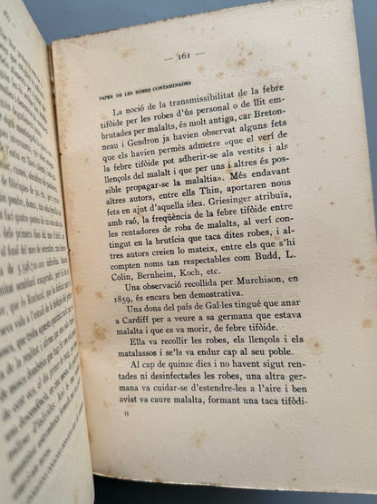 Lluita contra la febre tifoide a Catalunya, Lluís Claramunt i Furest - Imp. La Ibérica, 1933