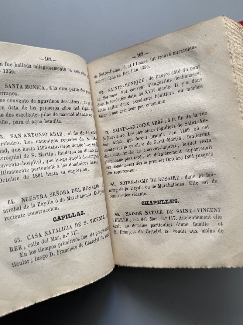 Guia del viajero en Valencia, José M. Settier - Imprenta Salvador Martinez, 1866