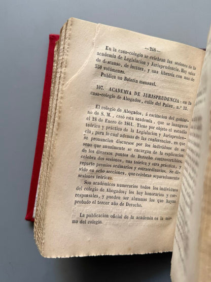 Guia del viajero en Valencia, José M. Settier - Imprenta Salvador Martinez, 1866