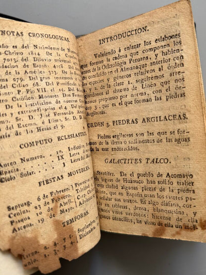 Almanaque peruano y guia de forasteros para el año 1814, Francisco Romero - Lima, 1814
