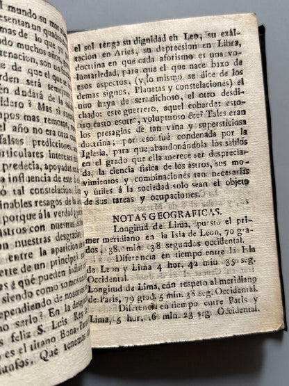 Almanaque peruano y guia de forasteros para el año 1814, Francisco Romero - Lima, 1814