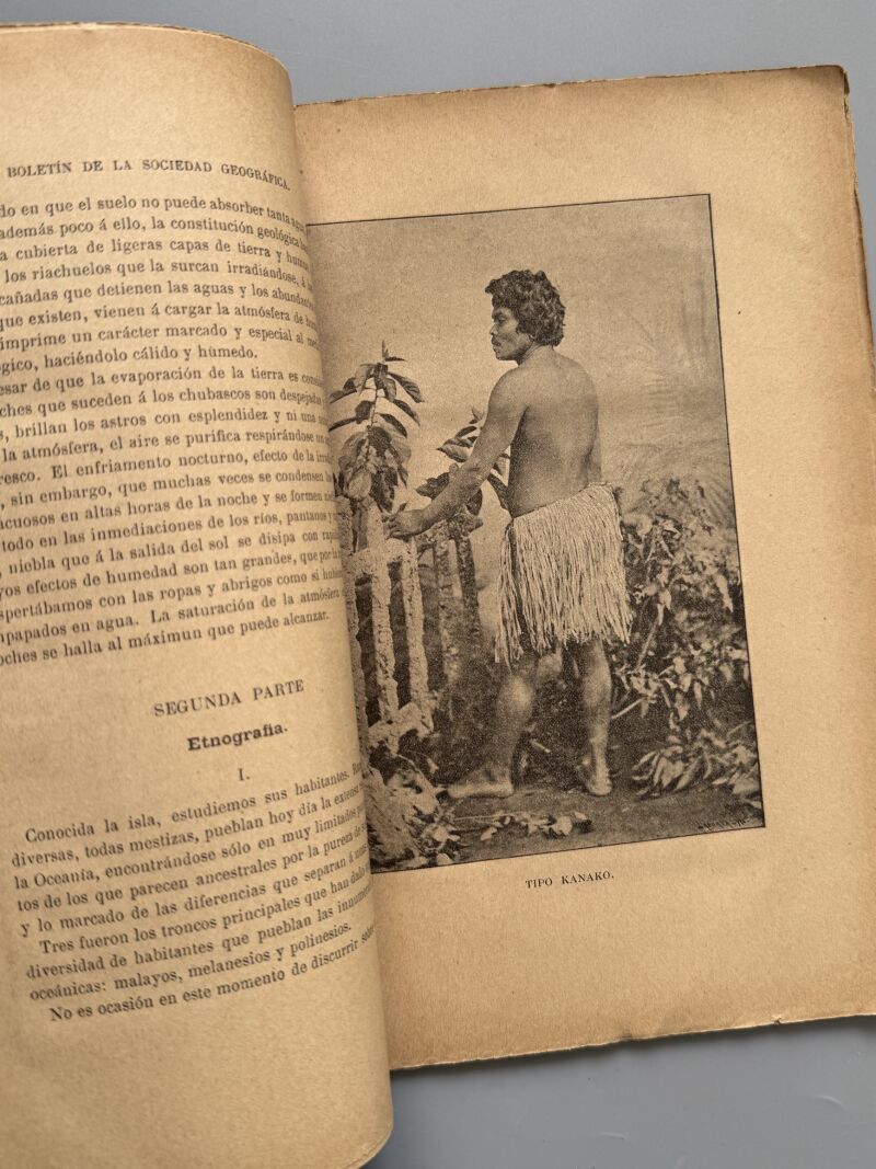 Isla de Ponapé. Conferencia, A. Cabeza - Boletín de la Sociedad Geográfica de Madrid, 1891