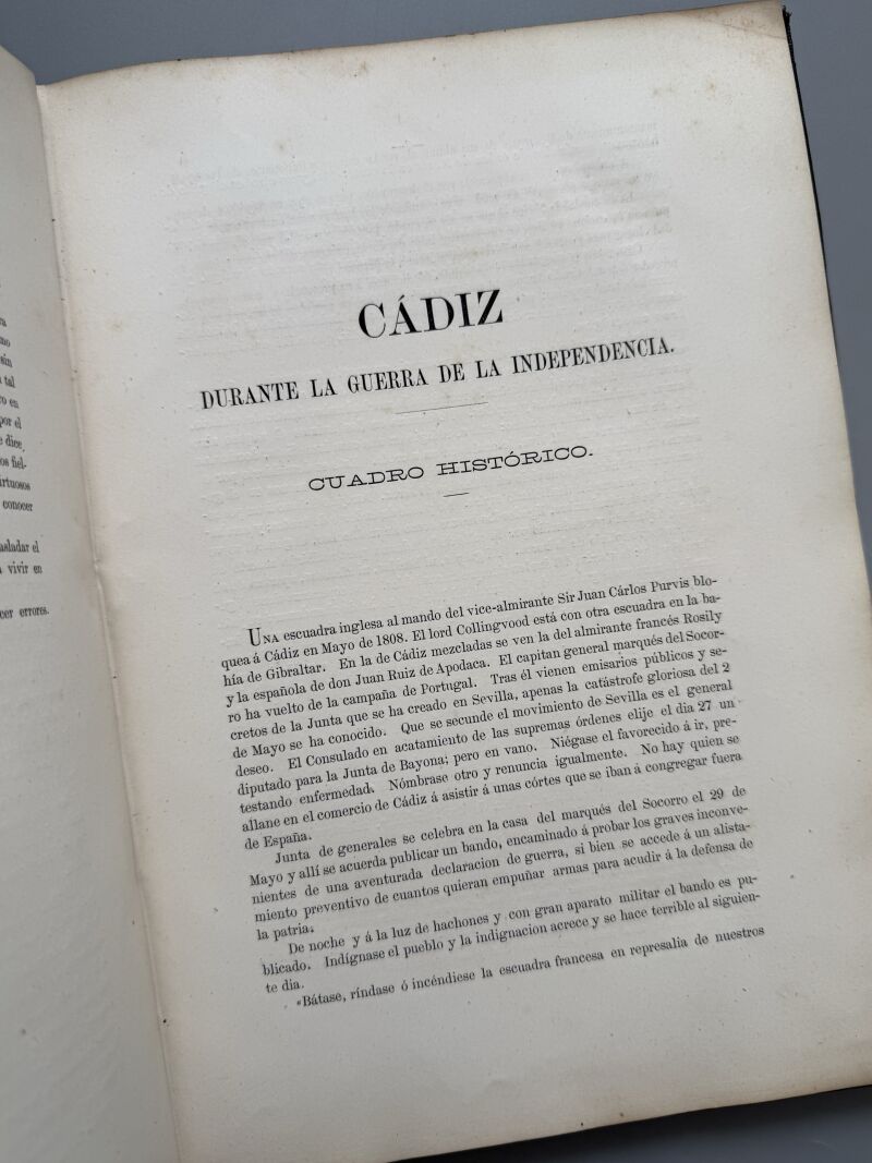 Cádiz en la Guerra de Independencia, Adolfo de Castro - Revista Médica, 1862
