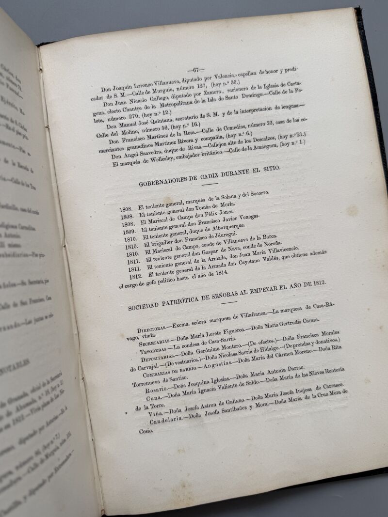 Cádiz en la Guerra de Independencia, Adolfo de Castro - Revista Médica, 1862