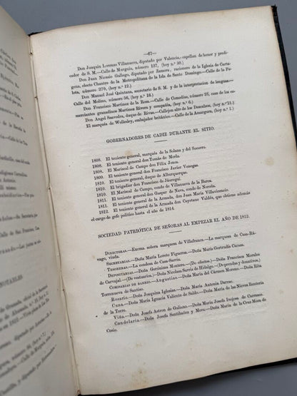 Cádiz en la Guerra de Independencia, Adolfo de Castro - Revista Médica, 1862