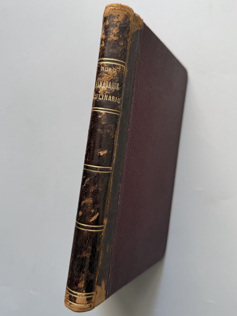 Almanaque de Conferencias Culinarias de Ángel Muro 1892, Ángel Muro - Librería de Fernando Fé, 1891