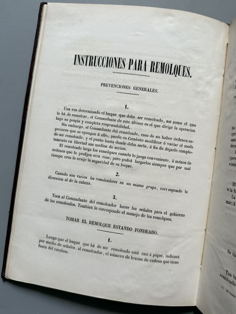 Señales especiales para buques de vapor, Miguel Lobo - Imprenta de T. Fortanet, 1859