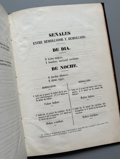 Señales especiales para buques de vapor, Miguel Lobo - Imprenta de T. Fortanet, 1859