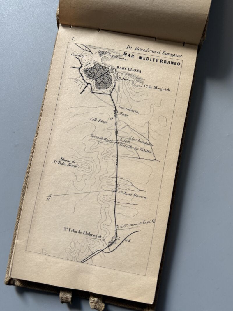 Itinerario Sancha-Rozas. Cataluña, Sandalio Sancha y Joaquín P. de Rozas - Zaragozano Editor, 1860