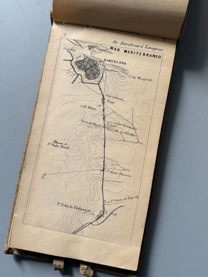 Itinerario Sancha-Rozas. Cataluña, Sandalio Sancha y Joaquín P. de Rozas - Zaragozano Editor, 1860
