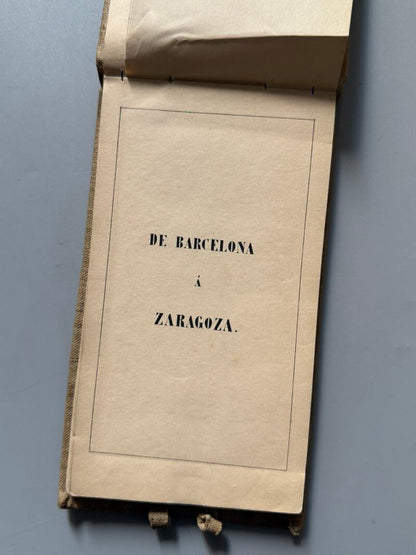 Itinerario Sancha-Rozas. Cataluña, Sandalio Sancha y Joaquín P. de Rozas - Zaragozano Editor, 1860