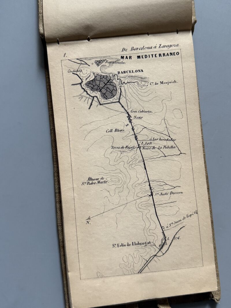 Itinerario Sancha-Rozas. Cataluña, Sandalio Sancha y Joaquín P. de Rozas - Zaragozano Editor, 1860