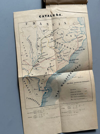 Itinerario Sancha-Rozas. Cataluña, Sandalio Sancha y Joaquín P. de Rozas - Zaragozano Editor, 1860