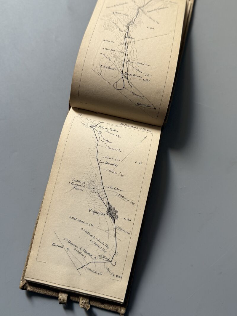 Itinerario Sancha-Rozas. Cataluña, Sandalio Sancha y Joaquín P. de Rozas - Zaragozano Editor, 1860