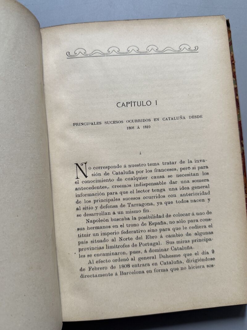 Historia del sitio, defensa, asalto y evacuación de Tarragona. Guerra de Independencia - 1911