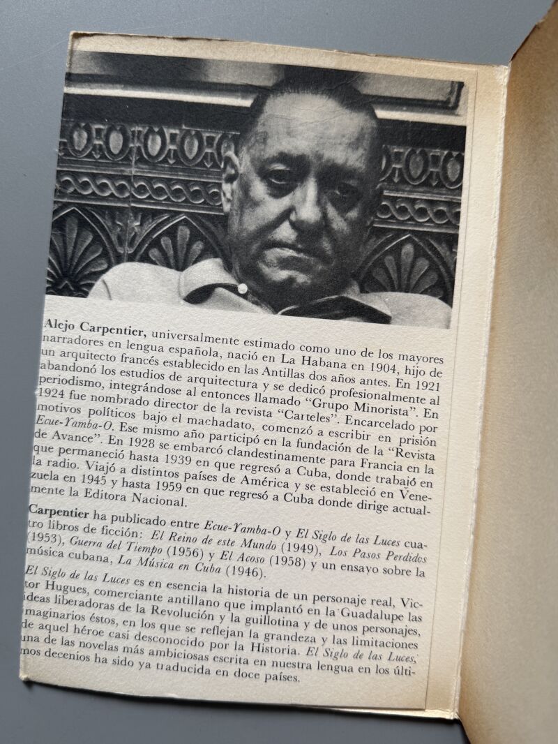 El siglo de las luces, Alejo Carpentier (1ª edición española) - Seix Barral, 1965