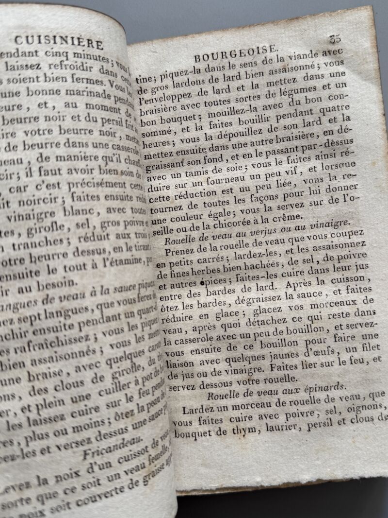 La nouvelle cuisinière bourgeoise, Suivie - Paris, 1819