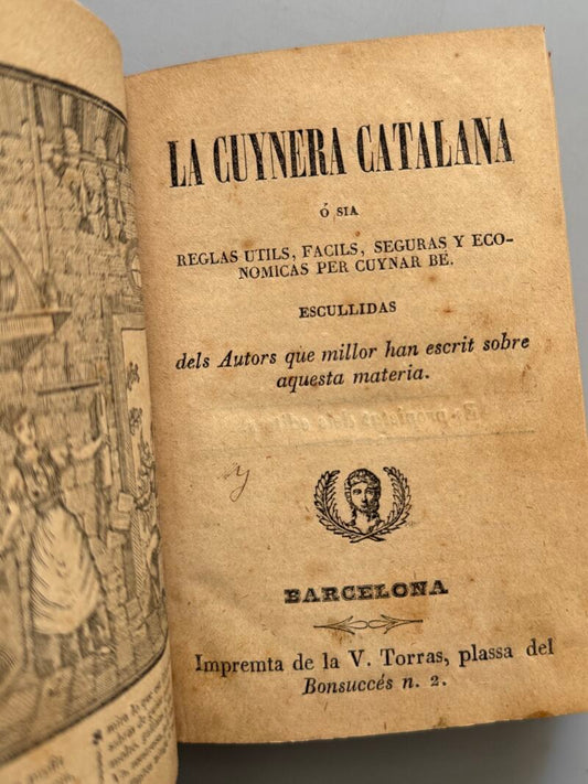 La Cuynera Catalana - Impremta de la V. Torras, ca. 1860