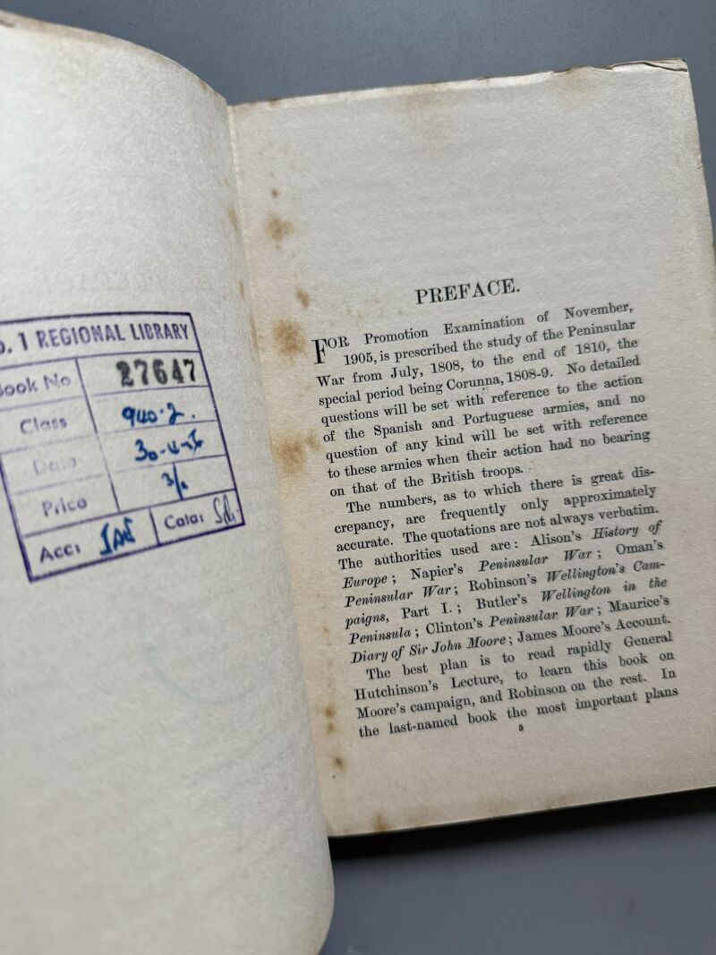 Spanish campaign of sir John Moore, J. H. Anderson - Hugh Rees, 1905