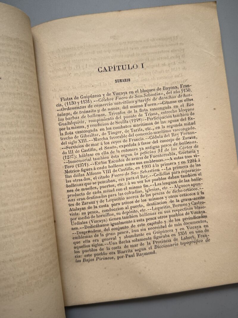 Memoria acerca del orígen de las pescas y pesquerías de ballenas y bacalaos, N. de Soraluce - 1878