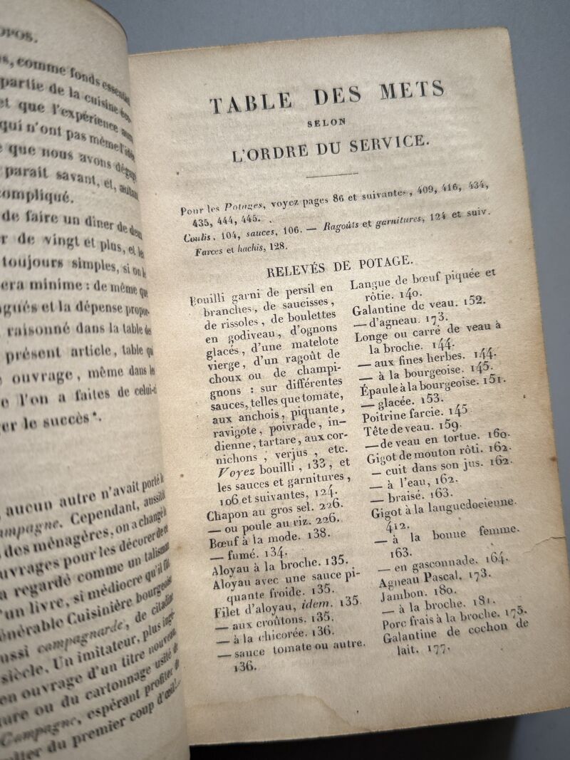 La cuisinière de la campagne et de la ville, M. L.-E. A. - Audot, éditeur de bon jardinier, 1845