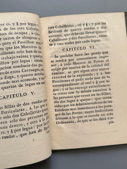 Instruccion provisional para los que viajes en sillas ó berlinas de ruedas de Madrid á Cádiz - 1785