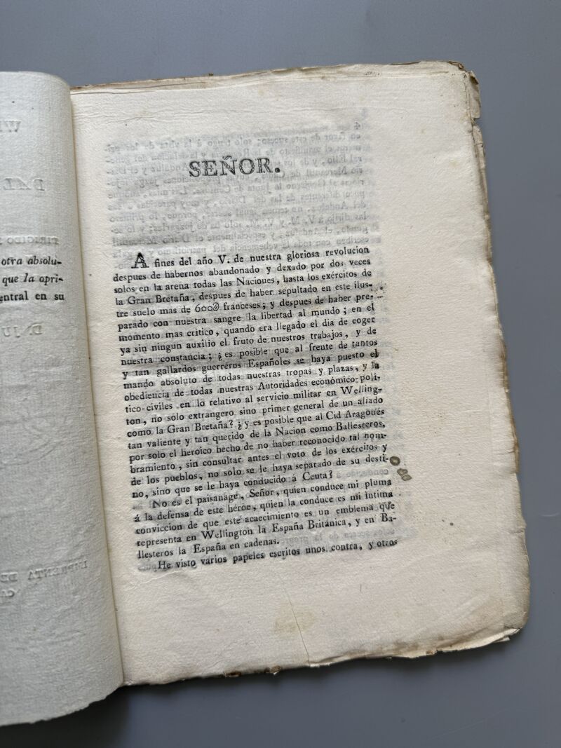 Wellington en España y Ballesteros en Ceuta, Juan Romero y Alpuente. Discurso - Cádiz, 1813