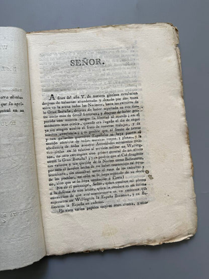 Wellington en España y Ballesteros en Ceuta, Juan Romero y Alpuente. Discurso - Cádiz, 1813