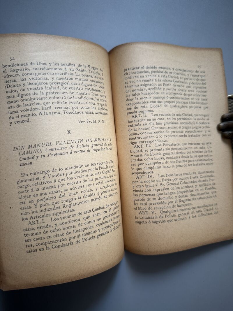Sucesos notables ocurridos en Toledo durante la Guerra de Independencia, Moraleda y Esteban - 1909
